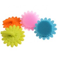 NEW BPA Free Soft Back Bath Brush Scrubber Shower Body Massage Silicone Baby Bath Brush