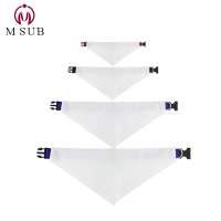 blank sublimation custom dog bandana pet scarf with logo